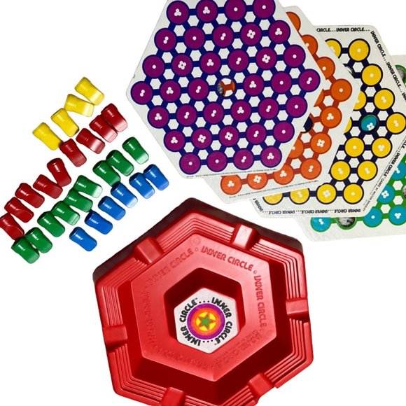 Complete Vintage MILTON BRADLEY INNER CIRCLE SURVIVAL GAME Strategy Board Game - Picture 5 of 10